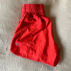 Lululemon Hotty hot shorts, size 0 coral